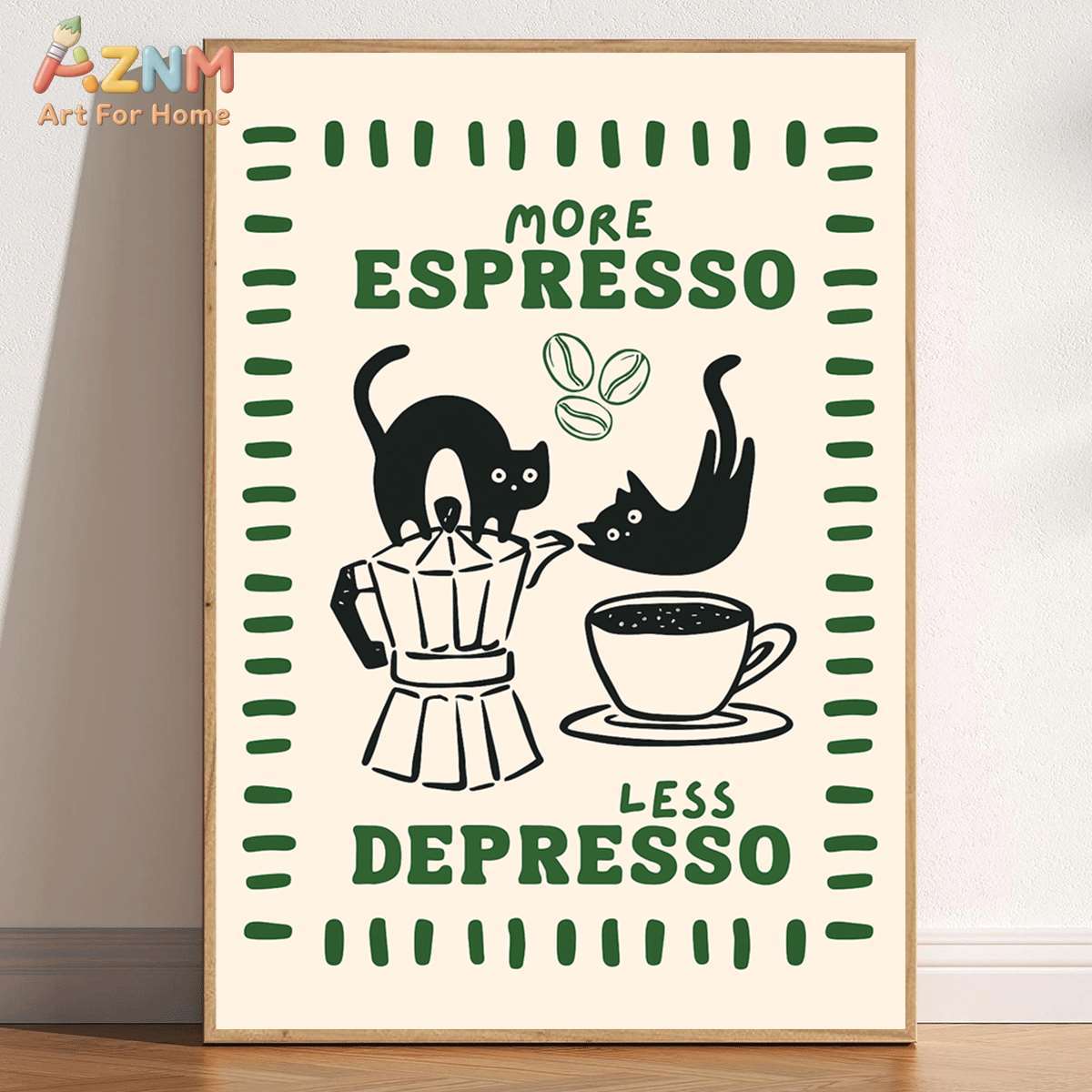 Art Craft Kitchen - لوحة جدارية قماشية من AZNM بتصميم