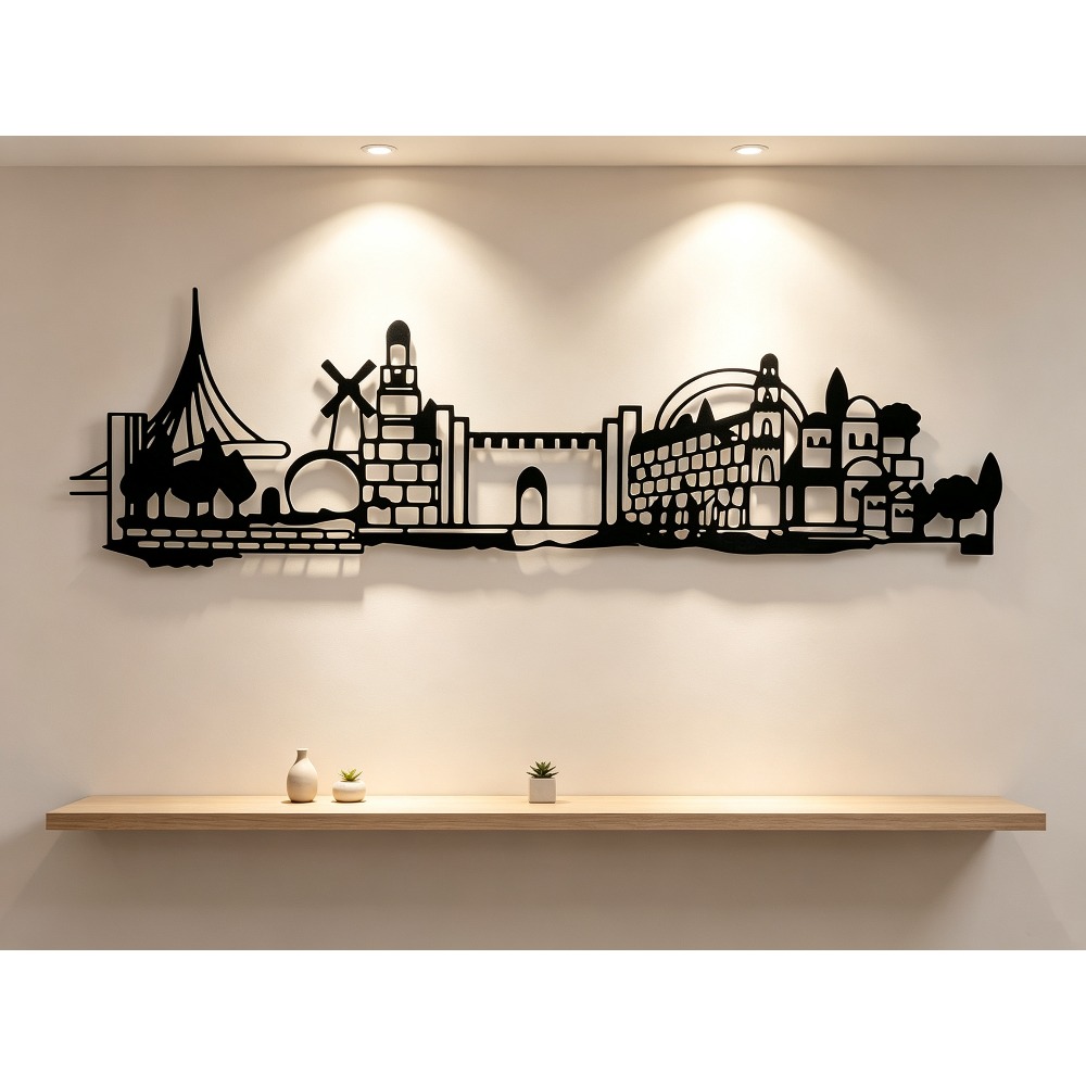 Art & Craft World - ديكور جداري معدني من CIFBUY بتصميم