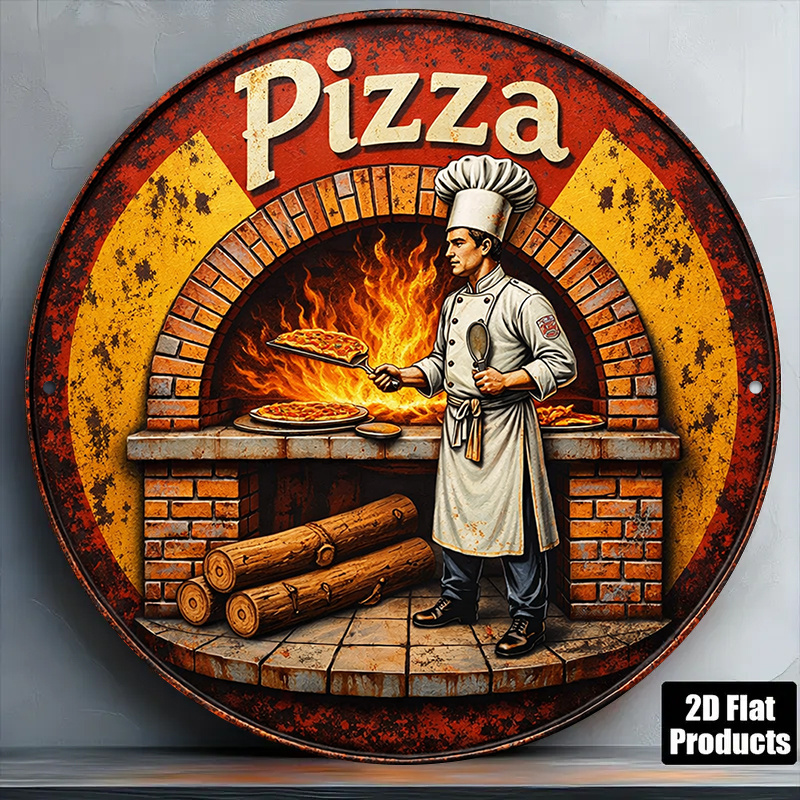 Art Craft Kitchen - لافتة معدنية عتيقة ثنائية الأبعاد، لوحة