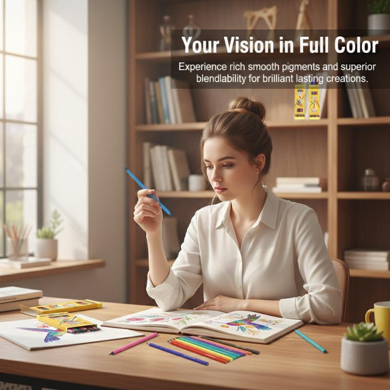 Colored Pencil Professional - مجموعة أقلام تلوين احترافية للأطفال، 36/24/48