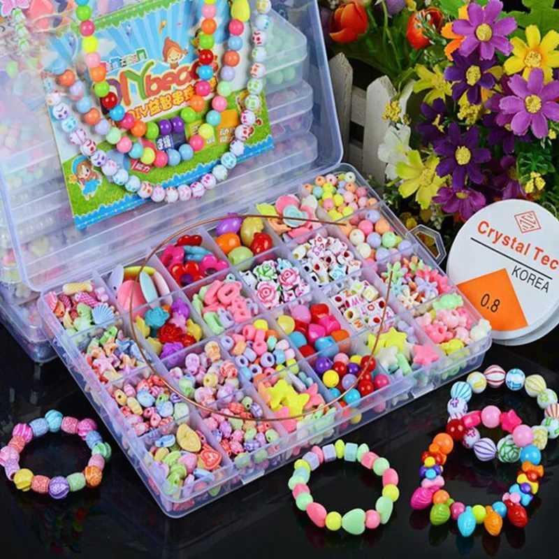 Art Craft Kits For Kids - مجموعة صنع المجوهرات سهلة الاستخدام للفتيات