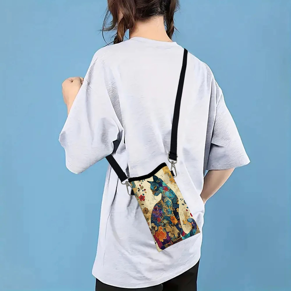 حقيبة كتف بنمط القطط الزهرية م - مراجعة Art Craft Bag وسعره