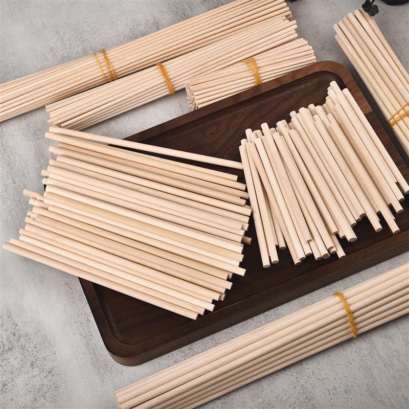 عصا خشبية مستديرة للحرف الغذائ - مراجعة Art Craft Stick وسعره