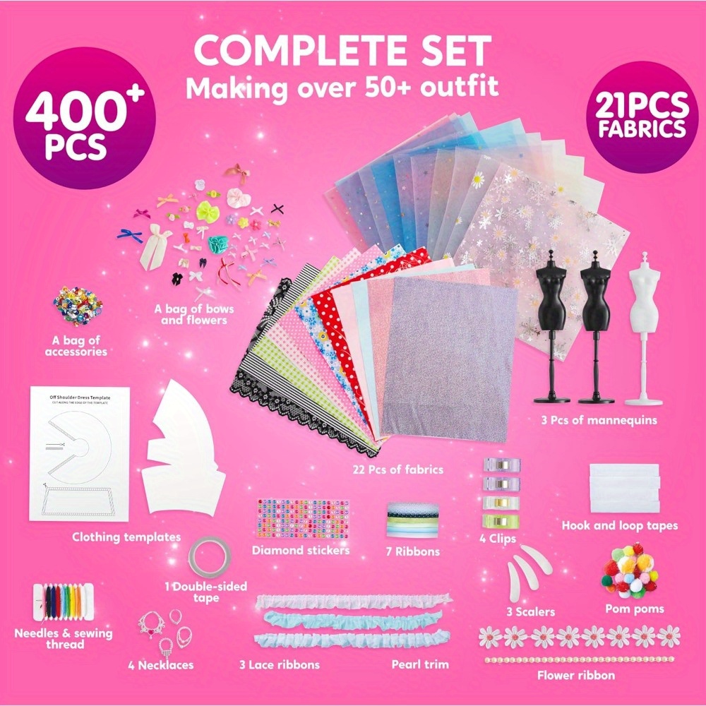 JOYFY 400 + قطعة تصميم الأزياء - مراجعة Art Craft Kits For Kids وسعره