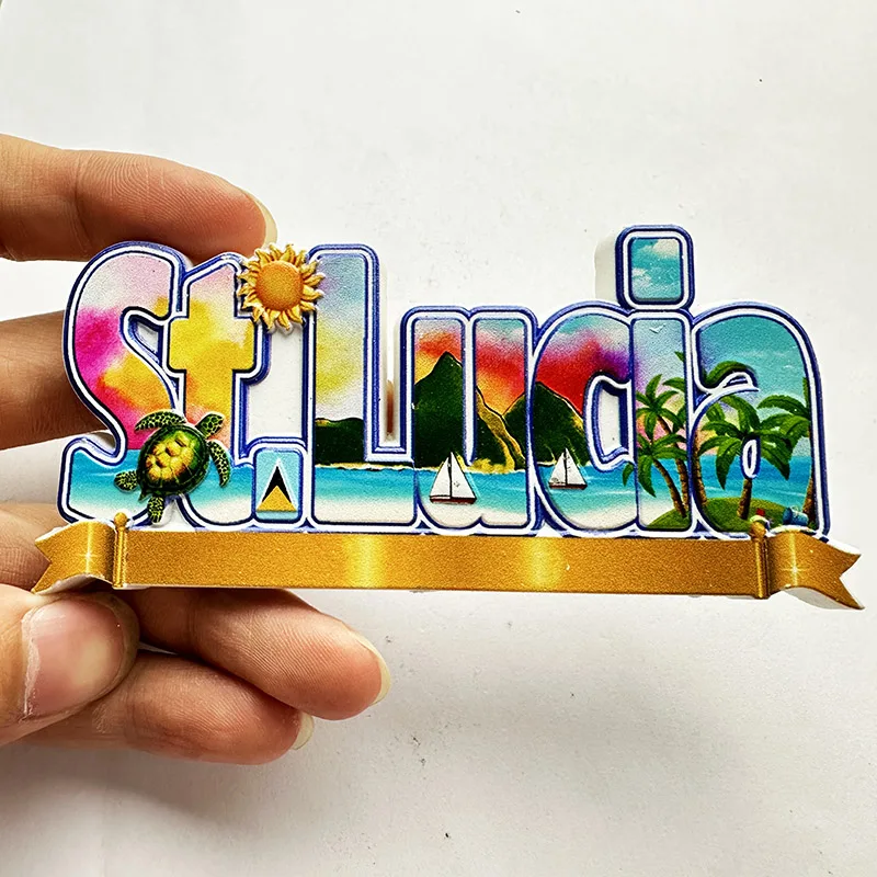 سانت لوسيا ويست إنديز، ملصق ثل - مراجعة Letter S Art Craft وسعره