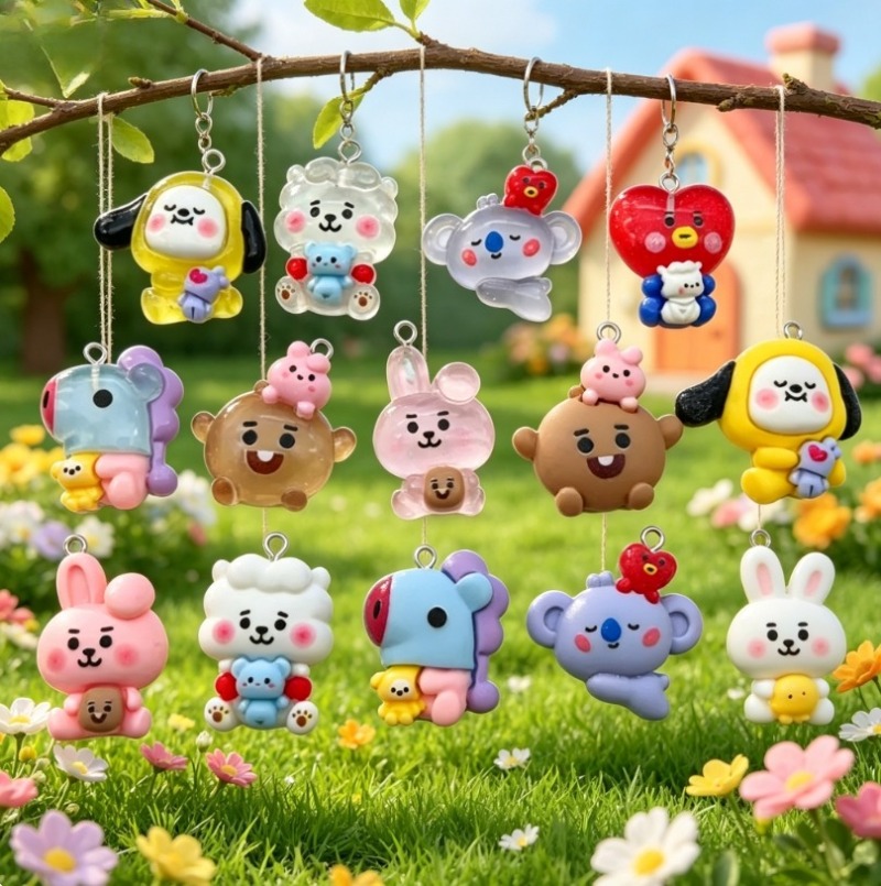7 قطع من إكسسوارات BT21 الكرتو - مراجعة Art Craft Materials وسعره