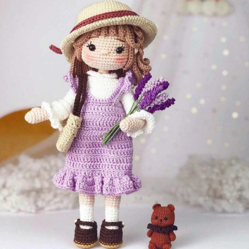 الكروشيه الفتيات Amigurumi الك - مراجعة Art Craft Yarn وسعره