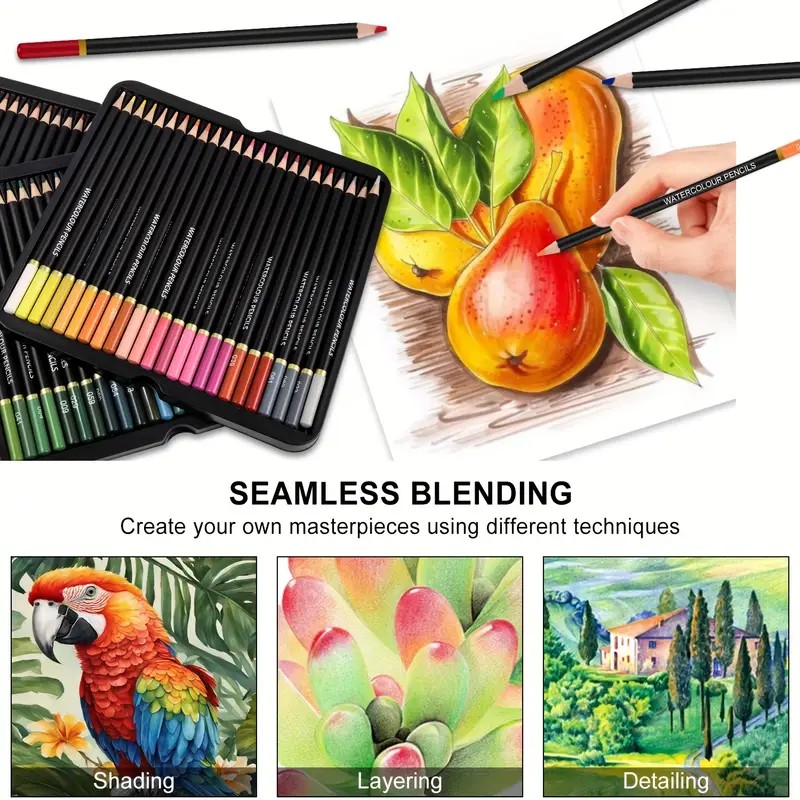 Brutfuner 72 قلم ألوان مائية - - مراجعة Colored Pencil Professional وسعره