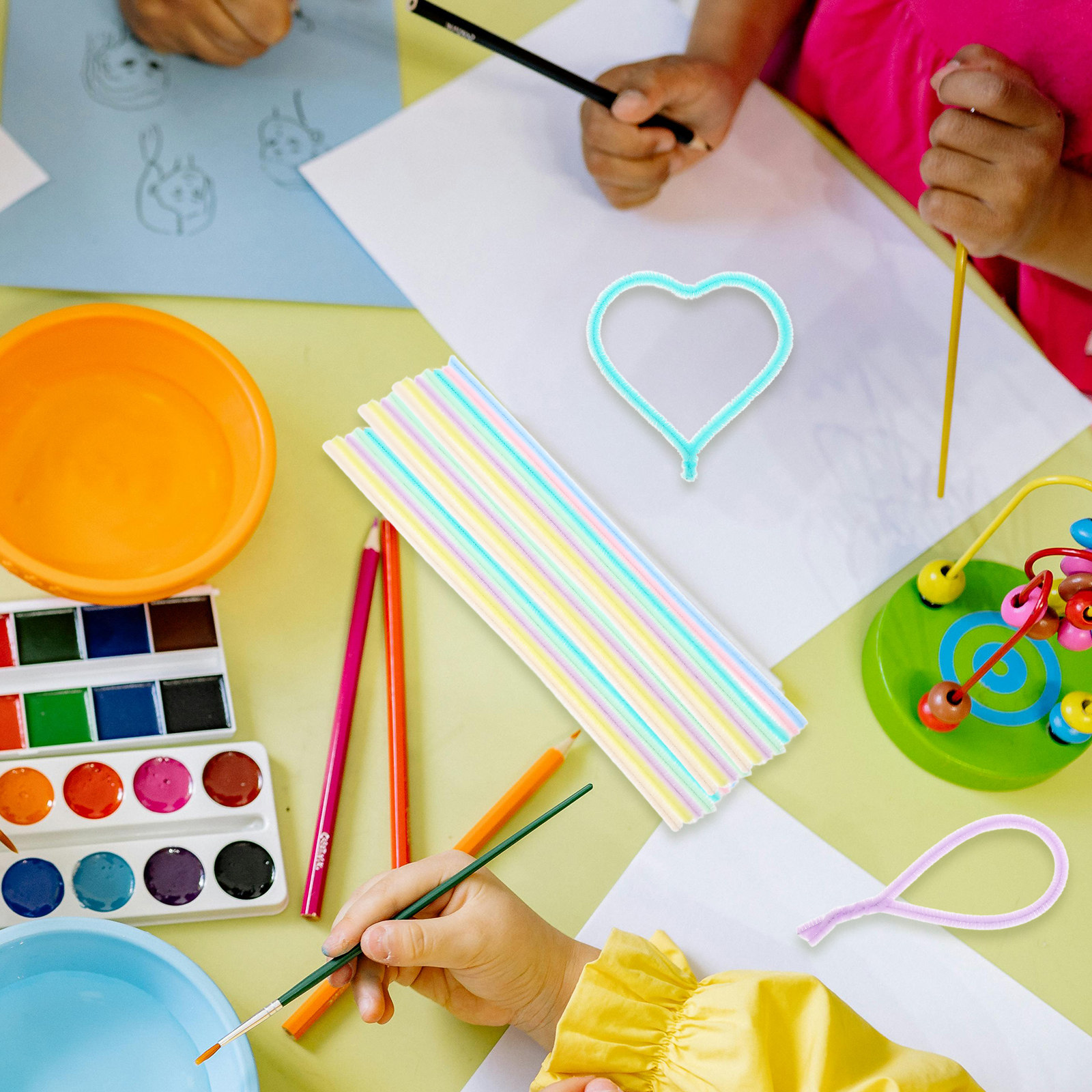 أعواد الشينيل بألوان الماكارون - مراجعة Art Craft Stick وسعره