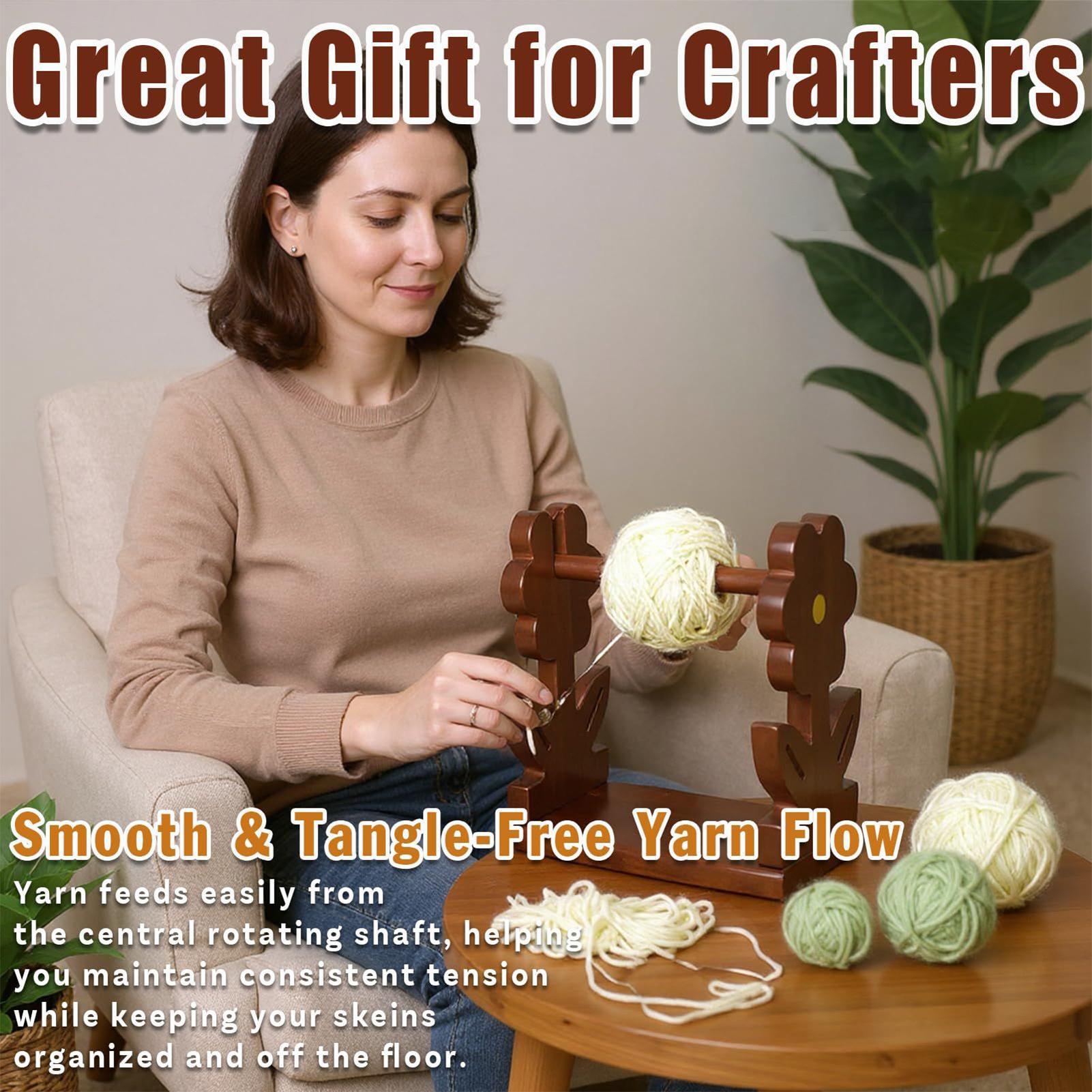 الكروشيه الغزل حامل غزل خشبي ح - مراجعة Art Craft Yarn وسعره